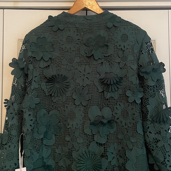 New J. Marie Seraphina 3D Floral Lace Shift Dress size Small - Picture 10 of 14